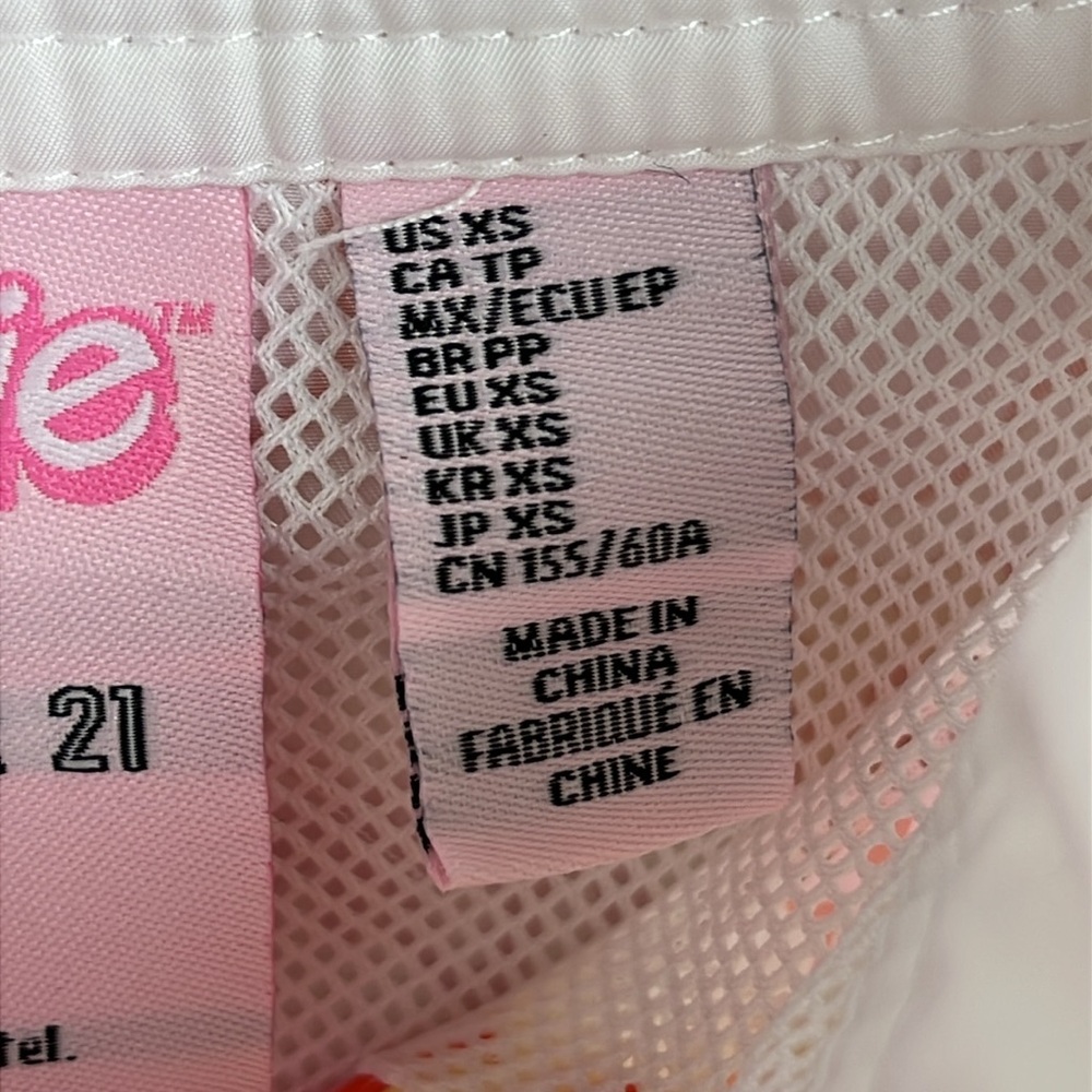 FOREVER 21 BARBIE HIBISCUS SWIM BEACH SKIRT MESH LINED Size XS - Picture 7 of 12